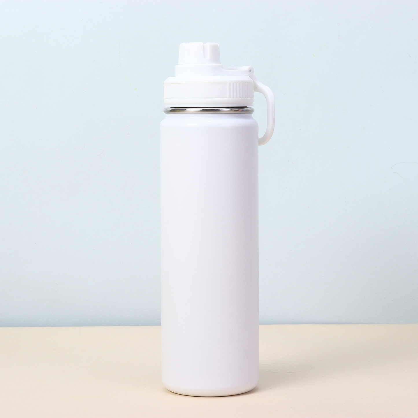 24oz Powder Coated Stainless Steel Vacuum Flask Tumbler Water Bottle For Laser Engraving-CNLCA