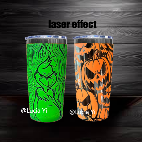 🖤🖤20oz Powder Coated Black Plated Underneath Yeti Style Tumbler Mug For Laser Engrave-CNLCA