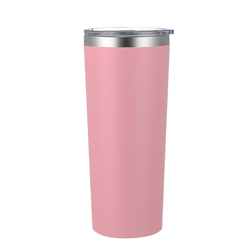 22oz Muti Colors Powder Coated Stainless Steel Car Tumbler For Laser Engrave-CNLCA