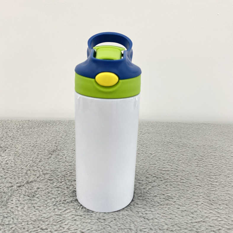 USA Warehouse 12oz Pre Sale Sublimation Blanks Mix Colors Kids Children Straight Tumbler Water Bottle-USLCA