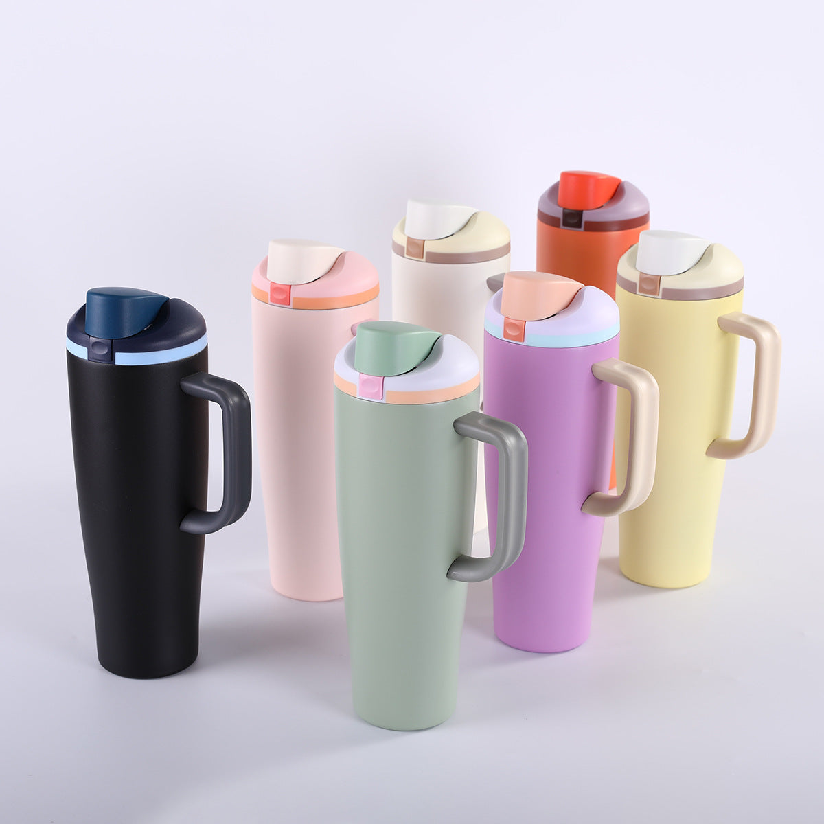 40oz Owala Style Quencher Tumbler with Handle For Laser Engraving-CNLCA