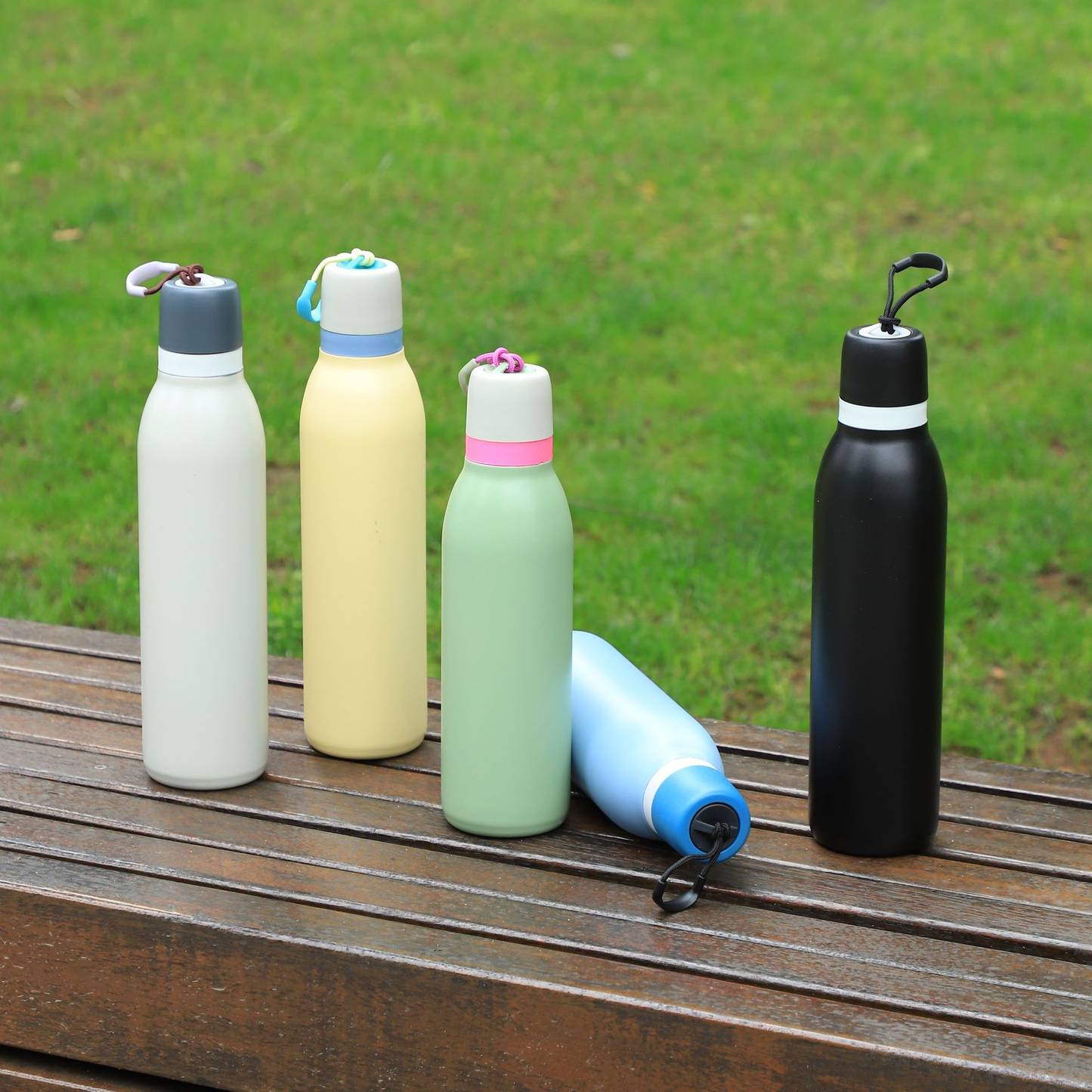 18oz 24oz Owala Style Macaron Tumbler Outdoor Sport Handle Water Bottle-CNLCA