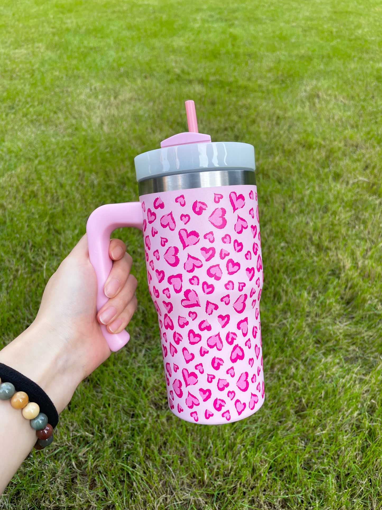 3D Cute Design Printed 20oz H2.0 Kids Tumbler Mug with Handle-CNLCA