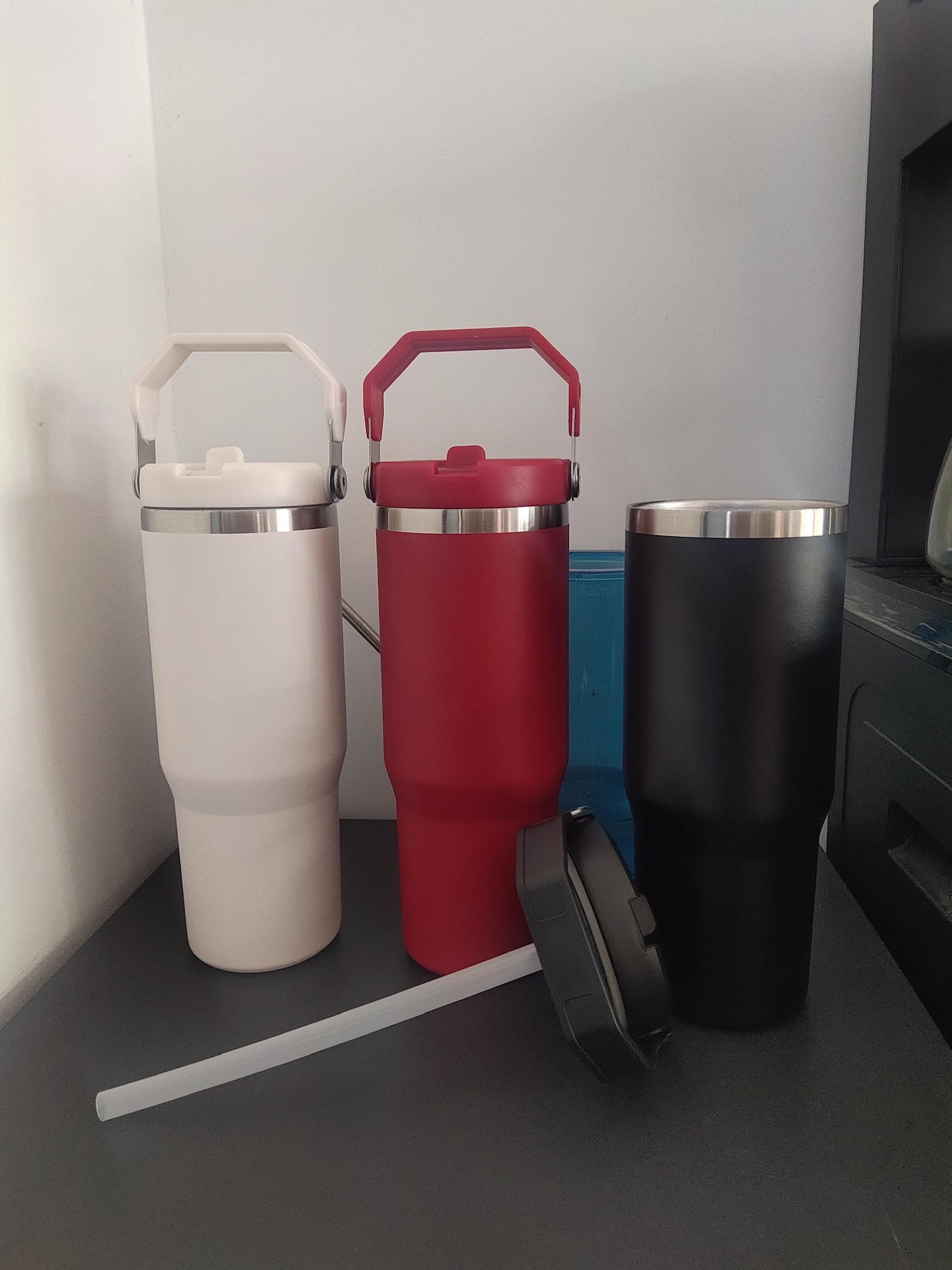 20oz 30oz Colorful Powder Coated Kids Flip Straw Tumbler Water Bottle For Laser-CNLCA