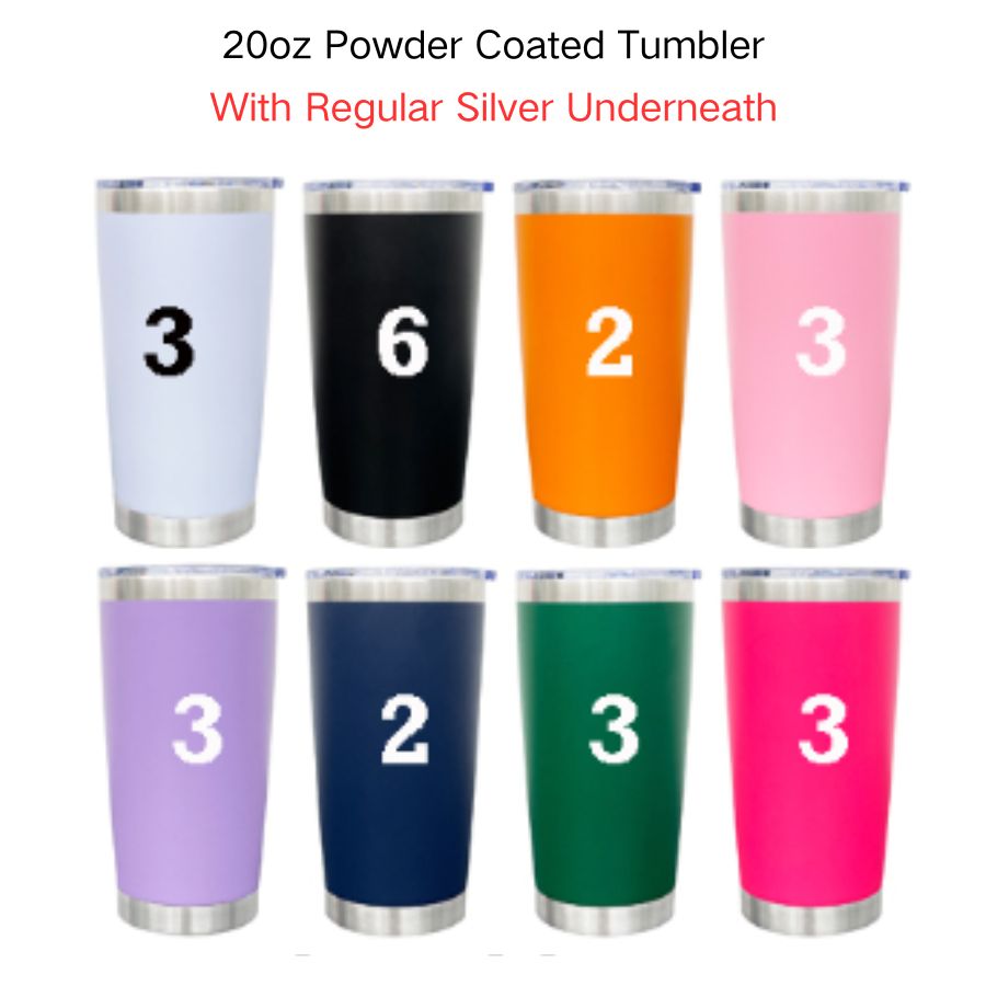20oz Powder Coated Yeti Style Car Tumbler Coffee Mugs with Regular Base-CNLCA