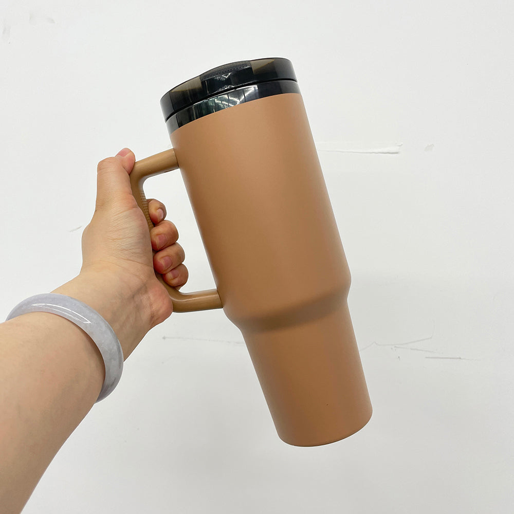 40oz Protour Black/Copper Plated Underneath Flip Straw Tumbler-CNLCA