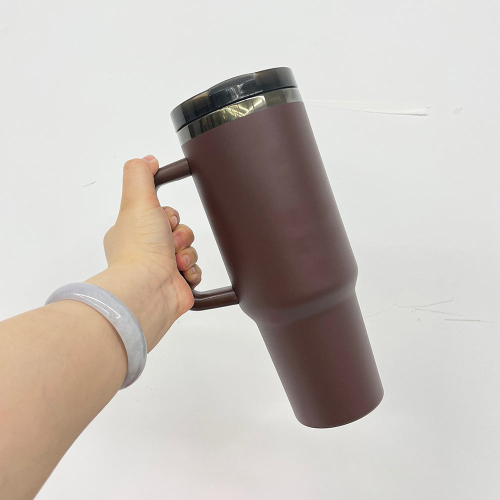 40oz Protour Black/Copper Plated Underneath Flip Straw Tumbler-CNLCA