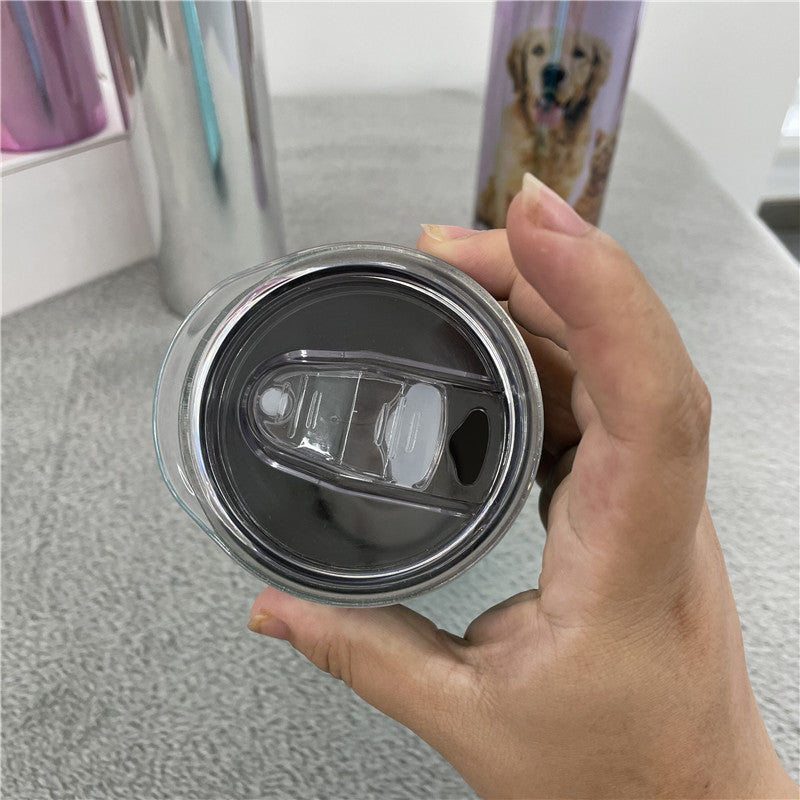 20oz Blank Sublimation Magic Mirror Metallic Electroplate Holographic Straight Tumbler - USLCA