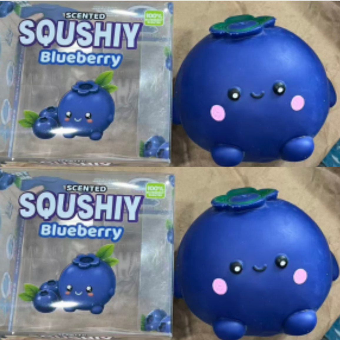 24Pack Giant Oversized Blueberry Squeeze Squishy Toy Soft Big Fruit Jumbo Stress Relief Fidget Squeezy Toy-CNLCA