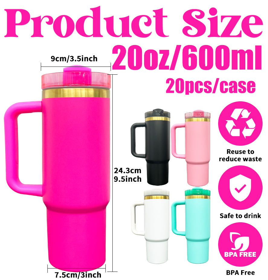 Powder Coated H2.0 30oz Sanding Gold Plated Underneath Quencher Tumbler For Laser Engraving-CNLCA