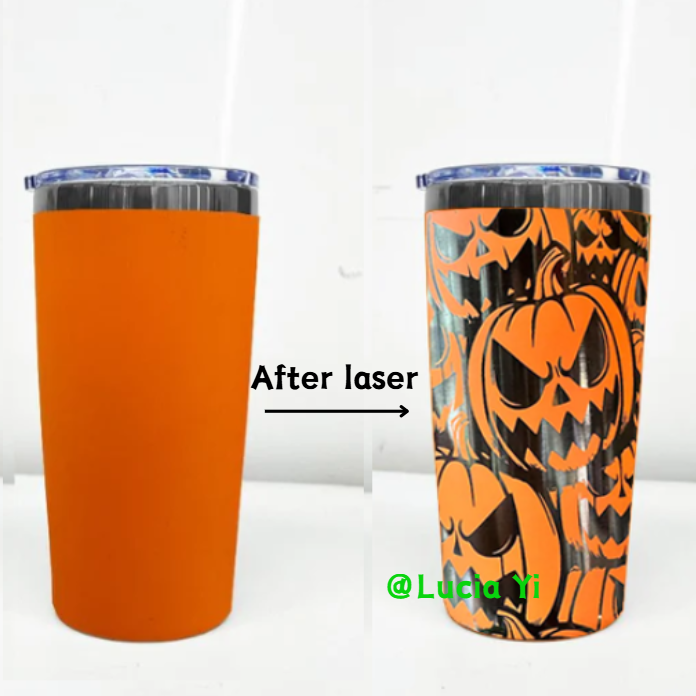 🖤🖤20oz Powder Coated Black Plated Underneath Yeti Style Tumbler Mug For Laser Engrave-CNLCA