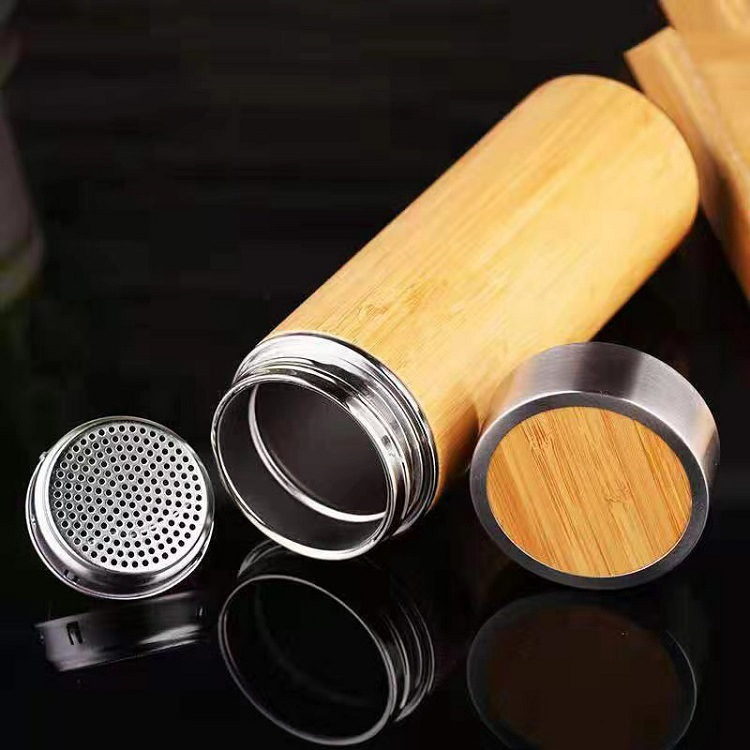 350ml 450ml 500ml Bamboo Water Bottle for Laser Engraving-CNLCA