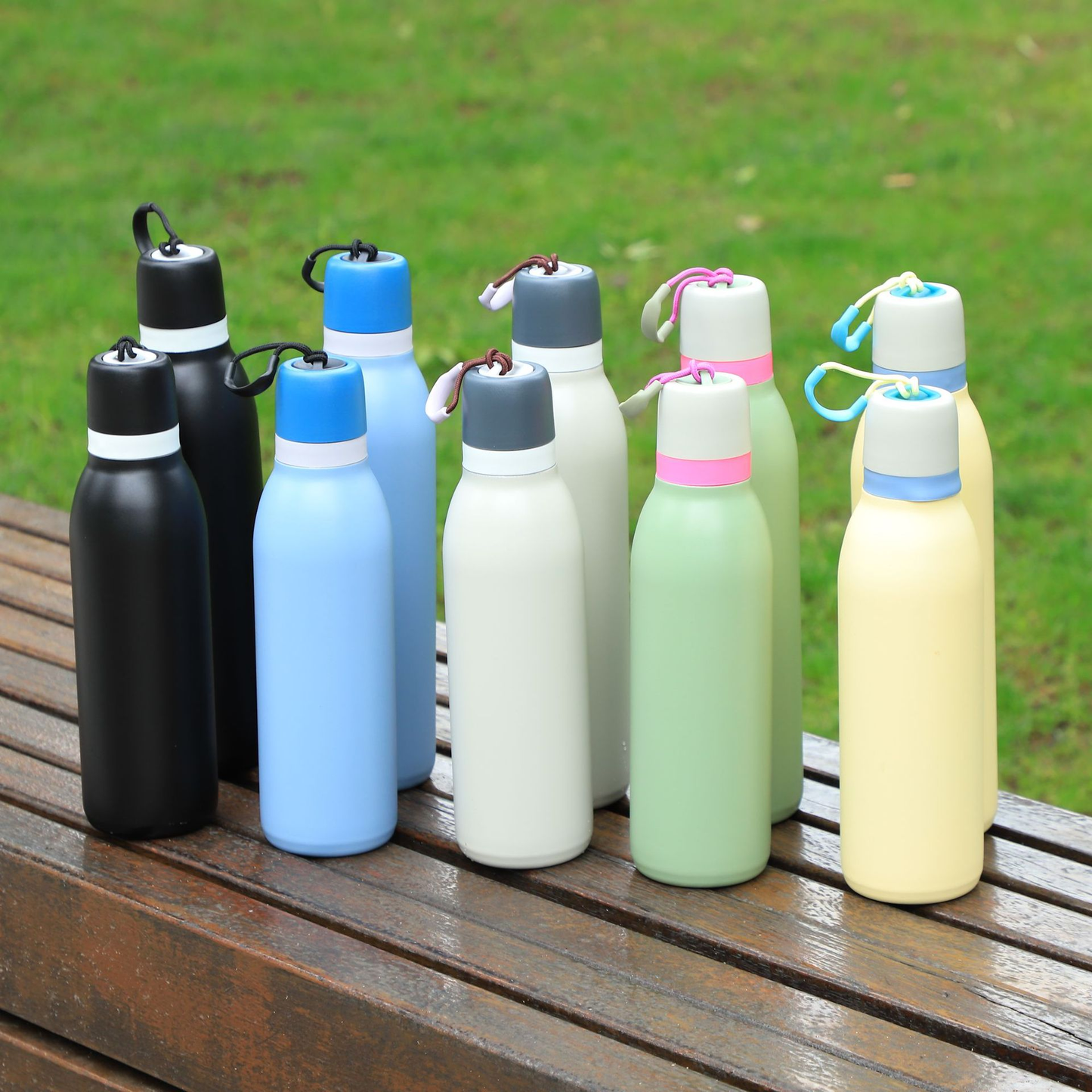 18oz 24oz Owala Style Macaron Tumbler Outdoor Sport Handle Water Bottle-CNLCA