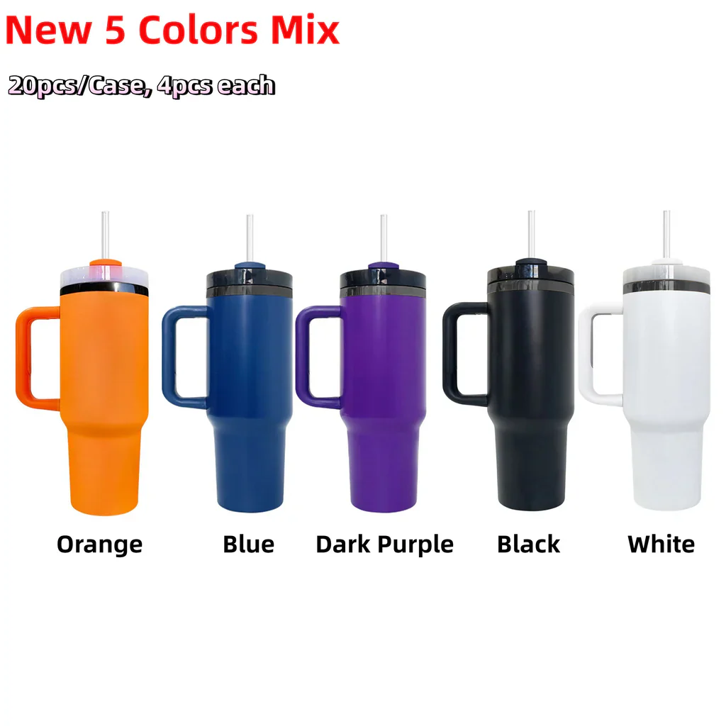 14oz Black Mirror Underneath Orange Color Powder Coating Kids Baby Tumblers for Laser Engrave-CNLCA