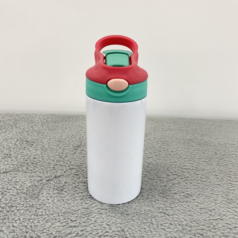 USA Warehouse 12oz Pre Sale Sublimation Blanks Mix Colors Kids Children Straight Tumbler Water Bottle-USLCA