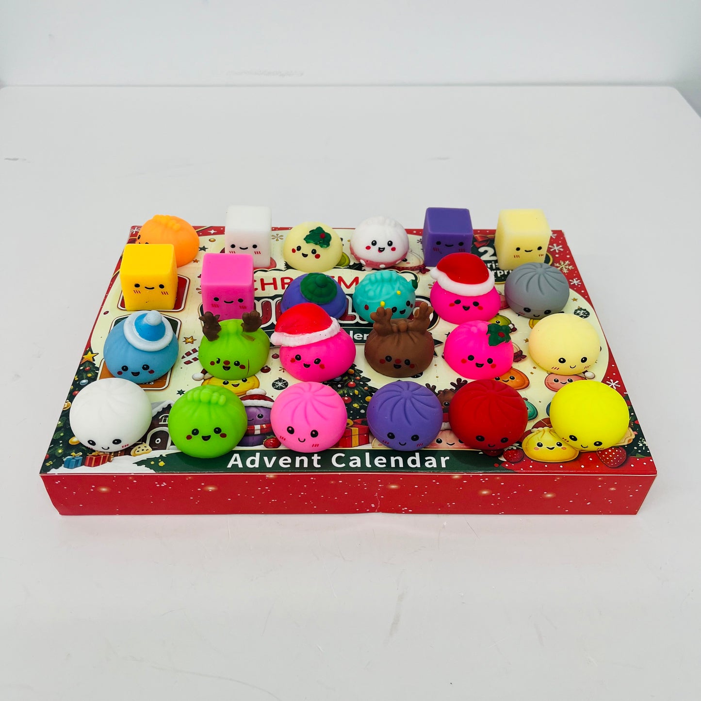 25Pack Christmas Mystery Dumpling Advent Calendar Blind Box Mini Dumpling Advent Calendar Squishy Surprise Box-CNLCA