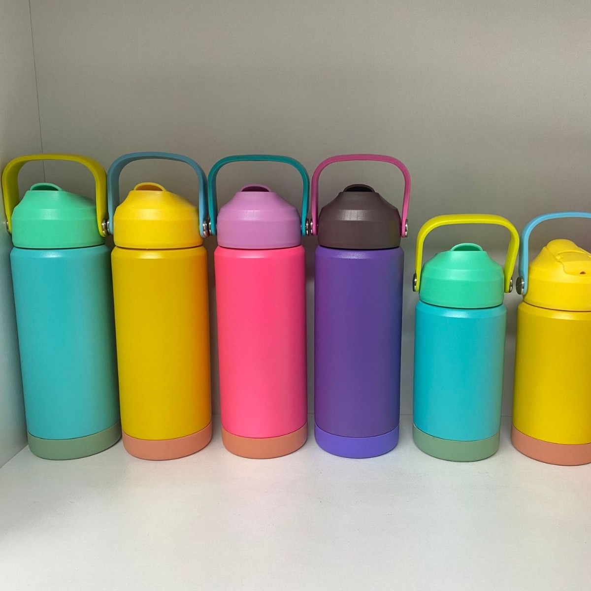 12oz 17oz Powder Coated Flip Straw Lids Tumbler Water Bottle For Laser Engraving-CNLCA
