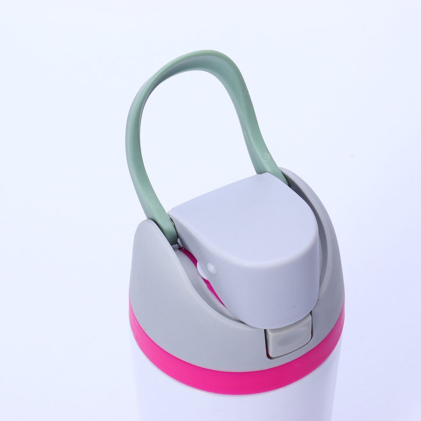 16oz/19oz/24oz/32oz Flip Straw Lid White Sublimation Stainless Steel Sports Owala Style Water Bottle-CNLCA