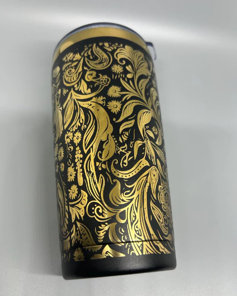 20oz Gold Plated Powder Coated Tumbler for Laser Engraved-CNLCA