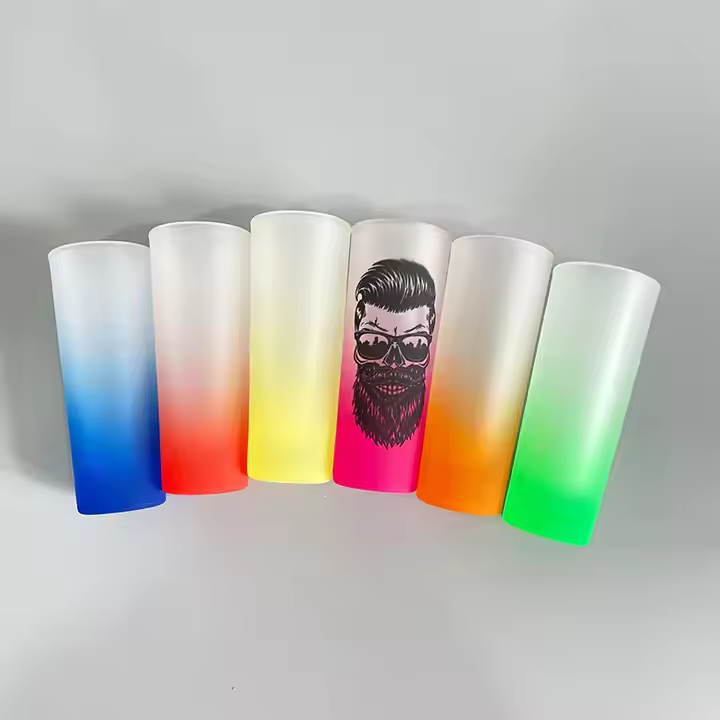 2.5oz Blank Sublimation Ombre Shot Glasses Mini Shot Glass Can-CNLCA