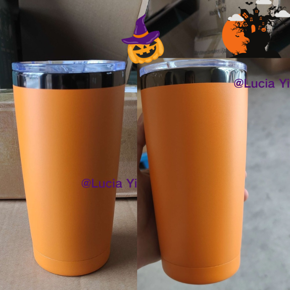 🖤🖤20oz Powder Coated Black Plated Underneath Yeti Style Tumbler Mug For Laser Engrave-CNLCA