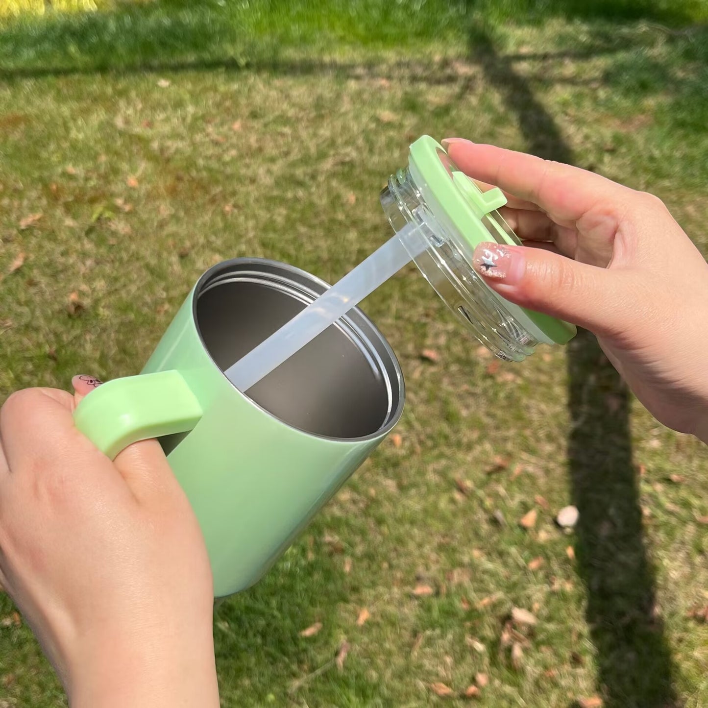 20oz White Candy Colored Blank Sublimation School Kids Tumbler With Leak Proof Lid-CNLCA