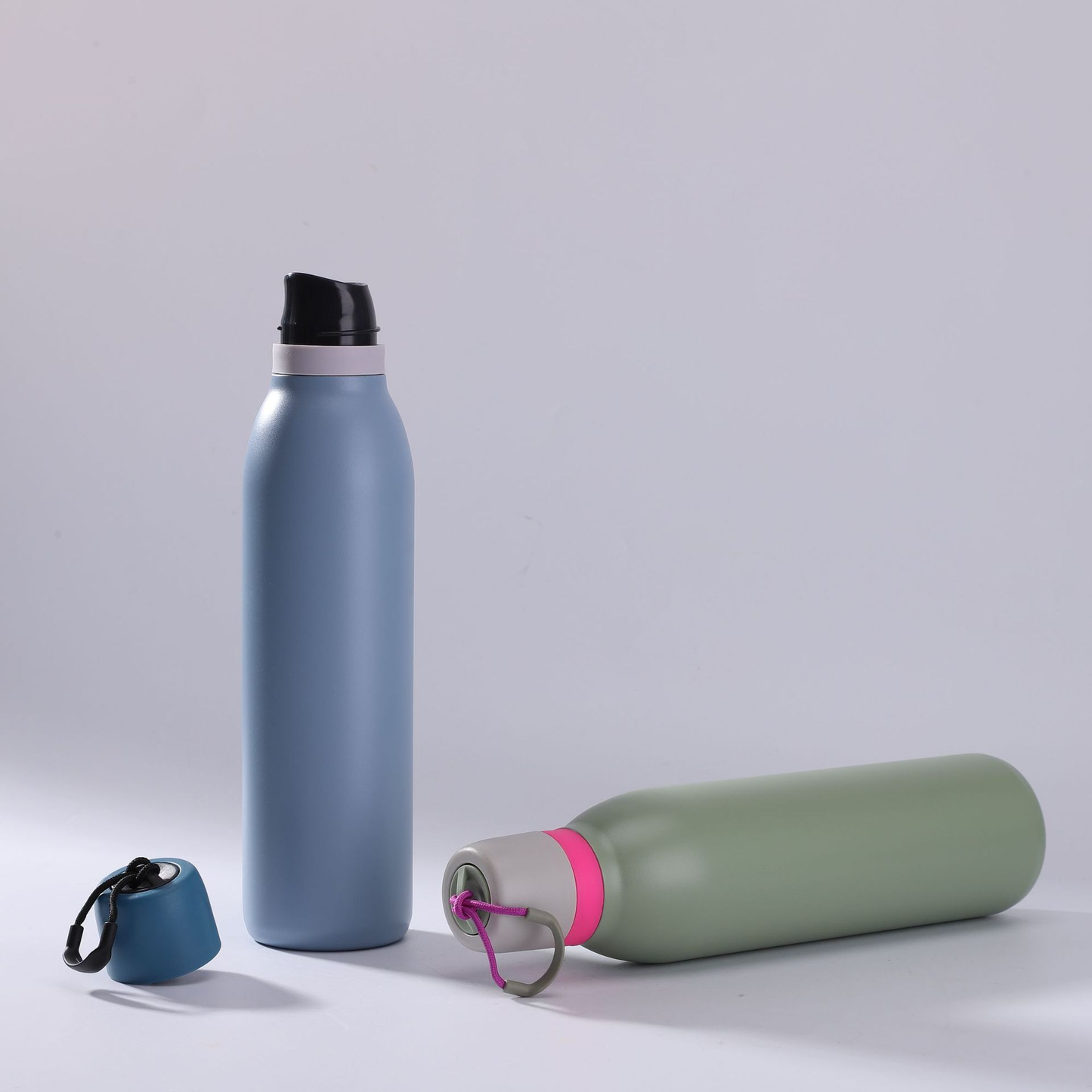 18oz 24oz Owala Style Macaron Tumbler Outdoor Sport Handle Water Bottle-CNLCA