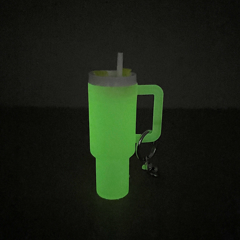 40oz Stanley Style Tumbler Shaped Glow In Dark Keychain Tumbler Accessories-CNLCA