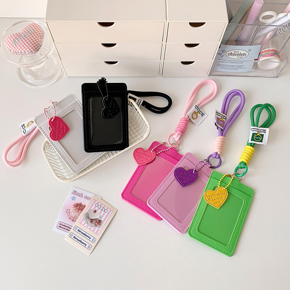 Colorful Company Name Work ID Card Holder Student Card Case-CNLCA