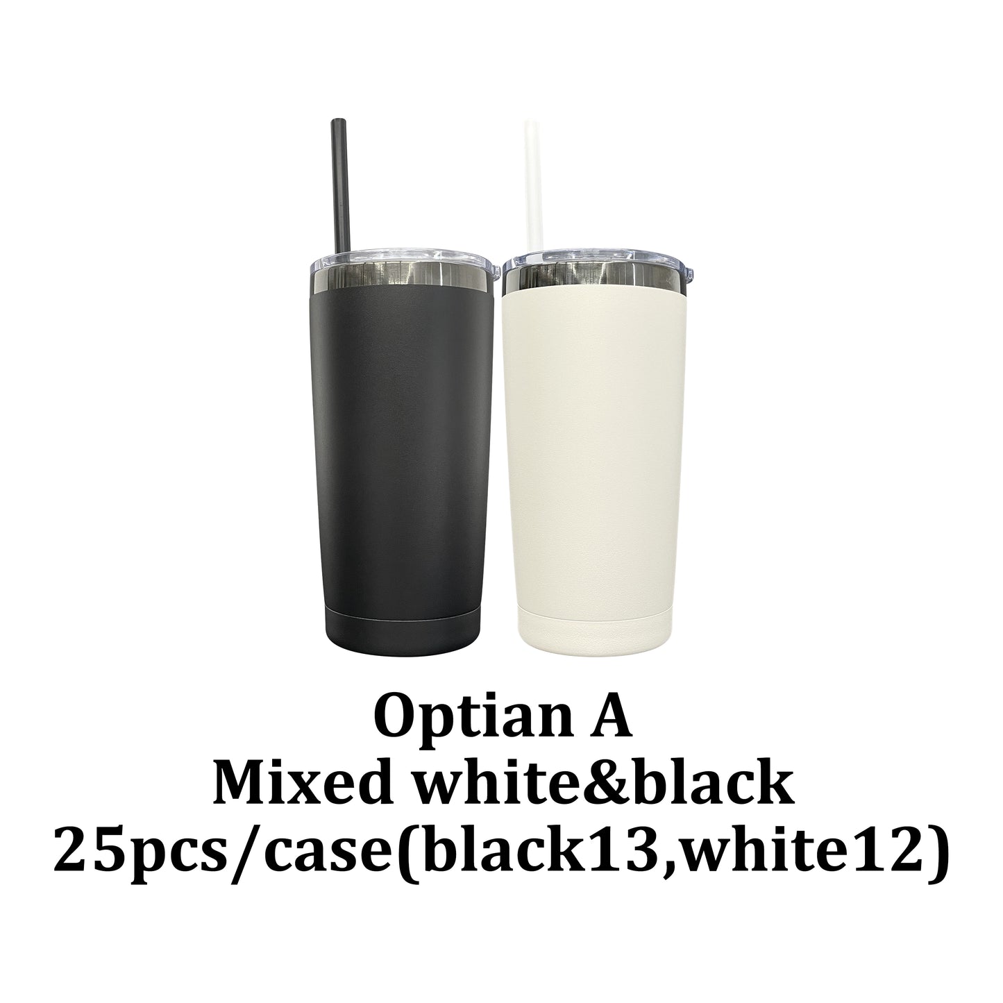 🖤🖤20oz Powder Coated Black Plated Underneath Tumbler Mug For Laser Engraving-CNLCA