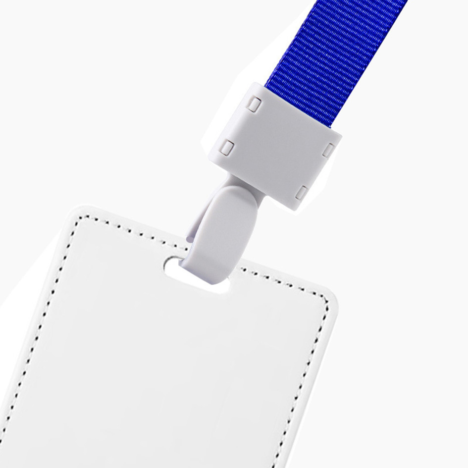 PU Leather Blank Sublimation Company Name Work ID Card Holder Student Card Case-CNLCA