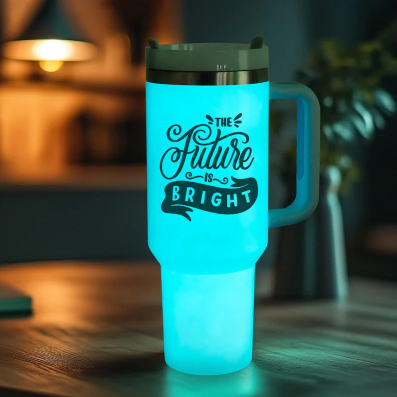 40oz H2.0 Blank Sublimation Glow In Dark Halloween Tumbler With Lid And Straw -CNLCA