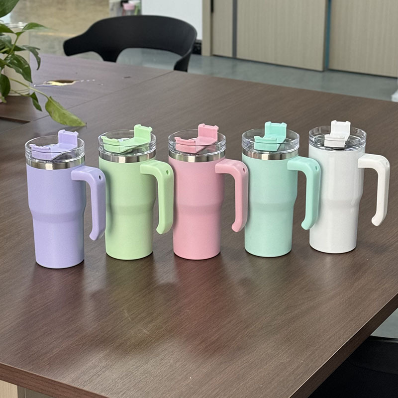 20oz Macaron Blank Sublimation Tumblers With Handle 25pc/case-CNLCA