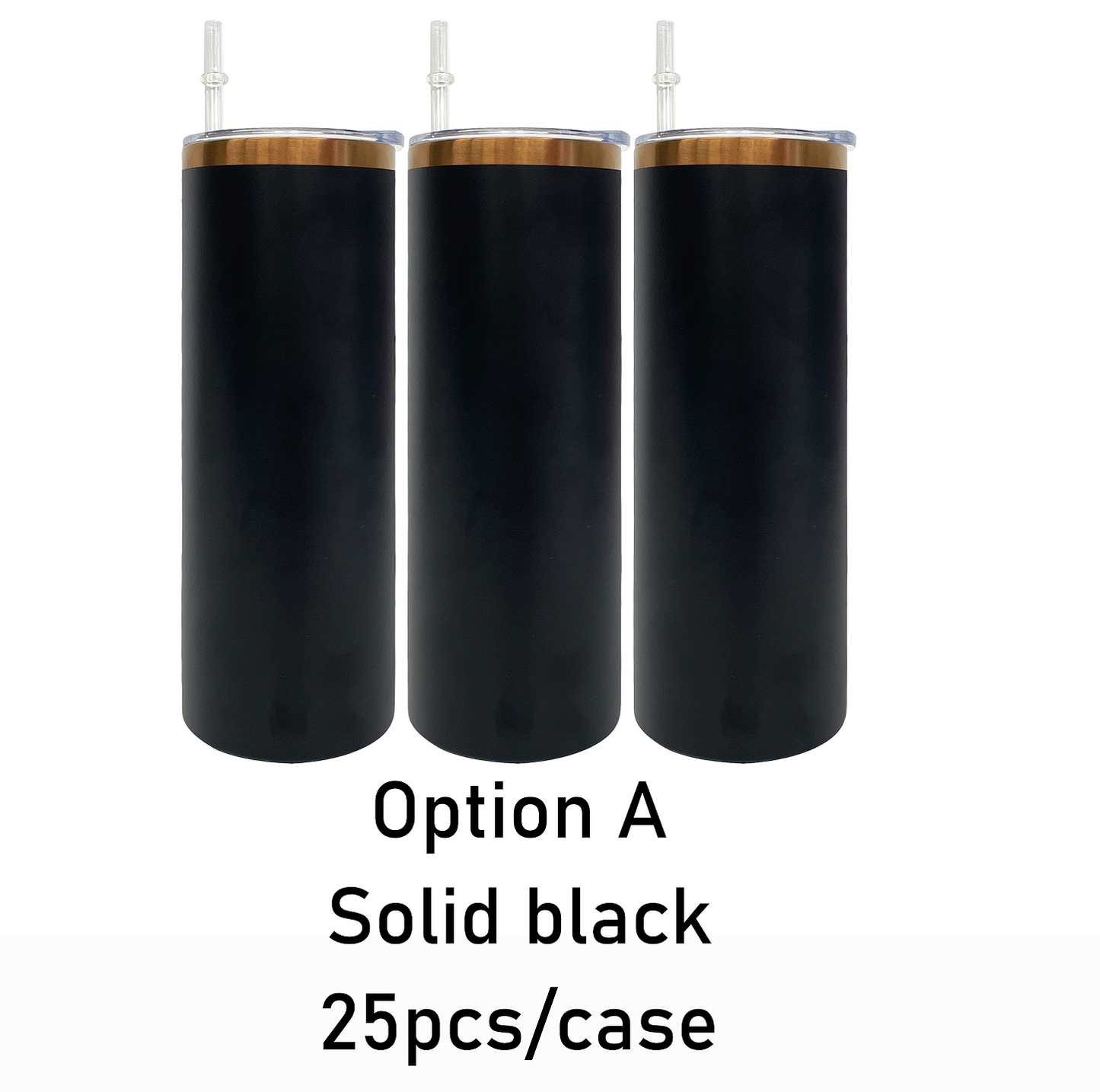 To Canada 20oz Powder Coated Copper Plated Skinny Straight Tumbler For Laser-LCA