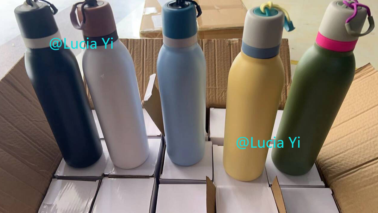 18oz 24oz Owala Style Macaron Tumbler Outdoor Sport Handle Water Bottle-CNLCA