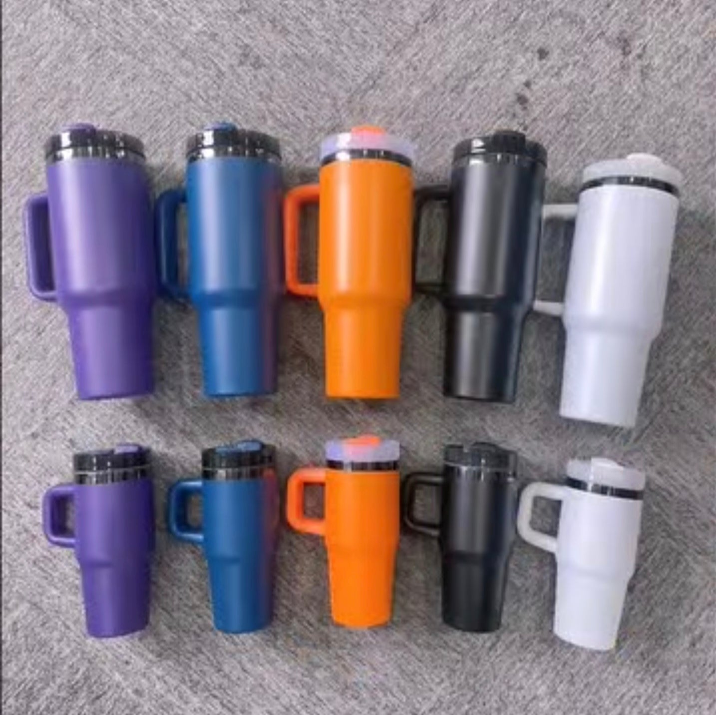 14oz Black Mirror Underneath Orange Color Powder Coating Kids Baby Tumblers for Laser Engrave-CNLCA