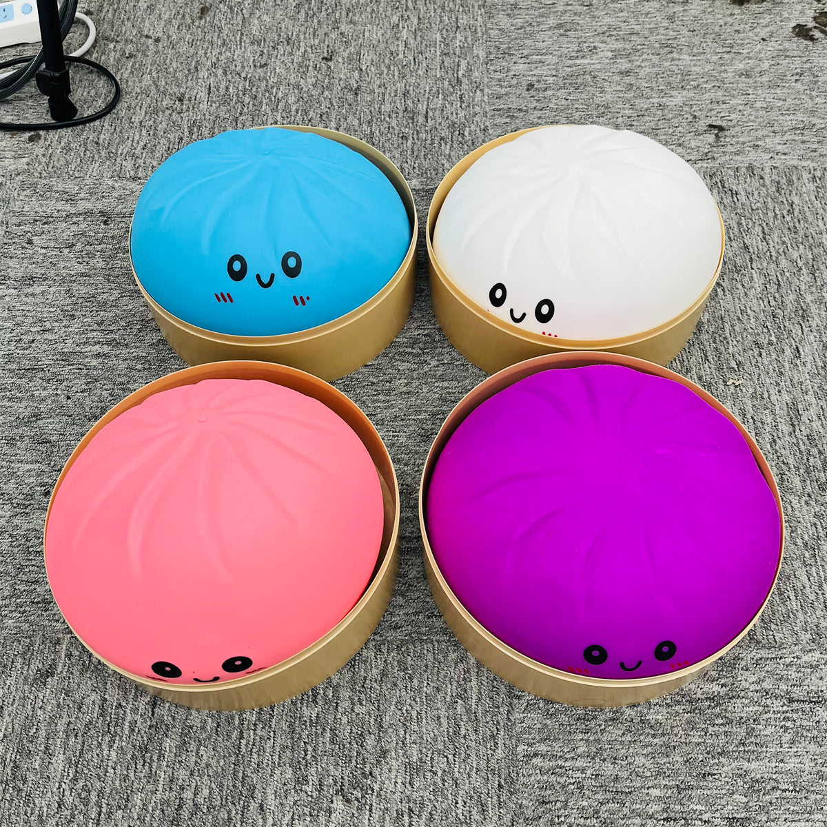 25cm Jumbo Steamed Bun Squishy Toy Large Size Giant Baozi Dumpling Squeeze Fidget Toy-CNLCA