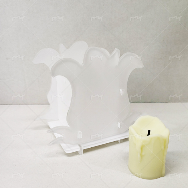 Pumpkin Graduation Cap Sublimation Acrylic Decoration Lantern Memorial Sublimation Halloween Candy Box Lantern with LED Candle-CNLCA