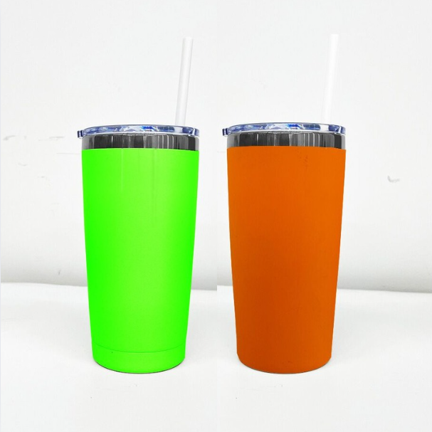 🖤🖤20oz Powder Coated Black Plated Underneath Yeti Style Tumbler Mug For Laser Engrave-CNLCA