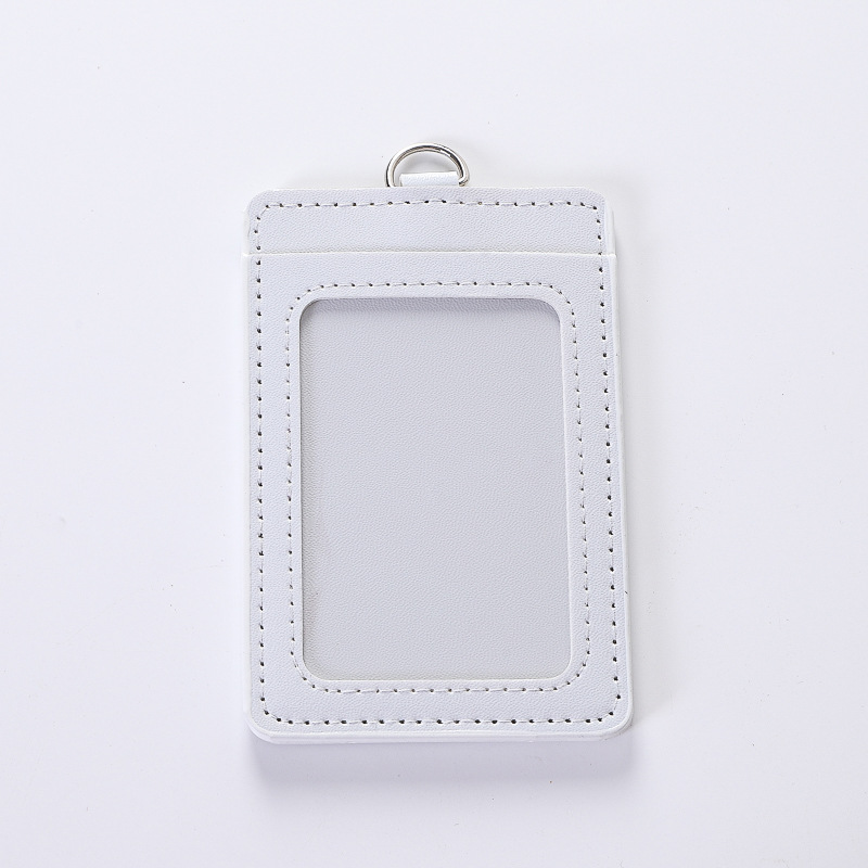 PU Imitation Leather Work ID Card Holder Company Name ID Card Case Student Card Holder-CNLCA