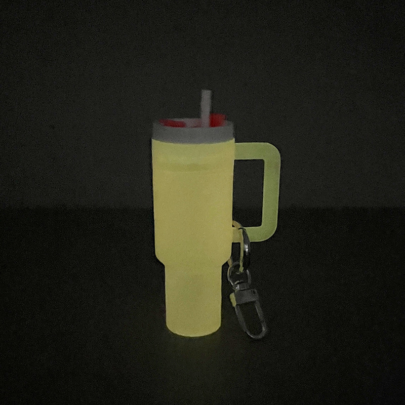 40oz Stanley Style Tumbler Shaped Glow In Dark Keychain Tumbler Accessories-CNLCA