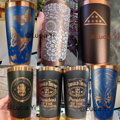 20oz Magnetic Lid Copper Plated Underneath Powder Coated Stainless Steel Tumbler-CNLCA