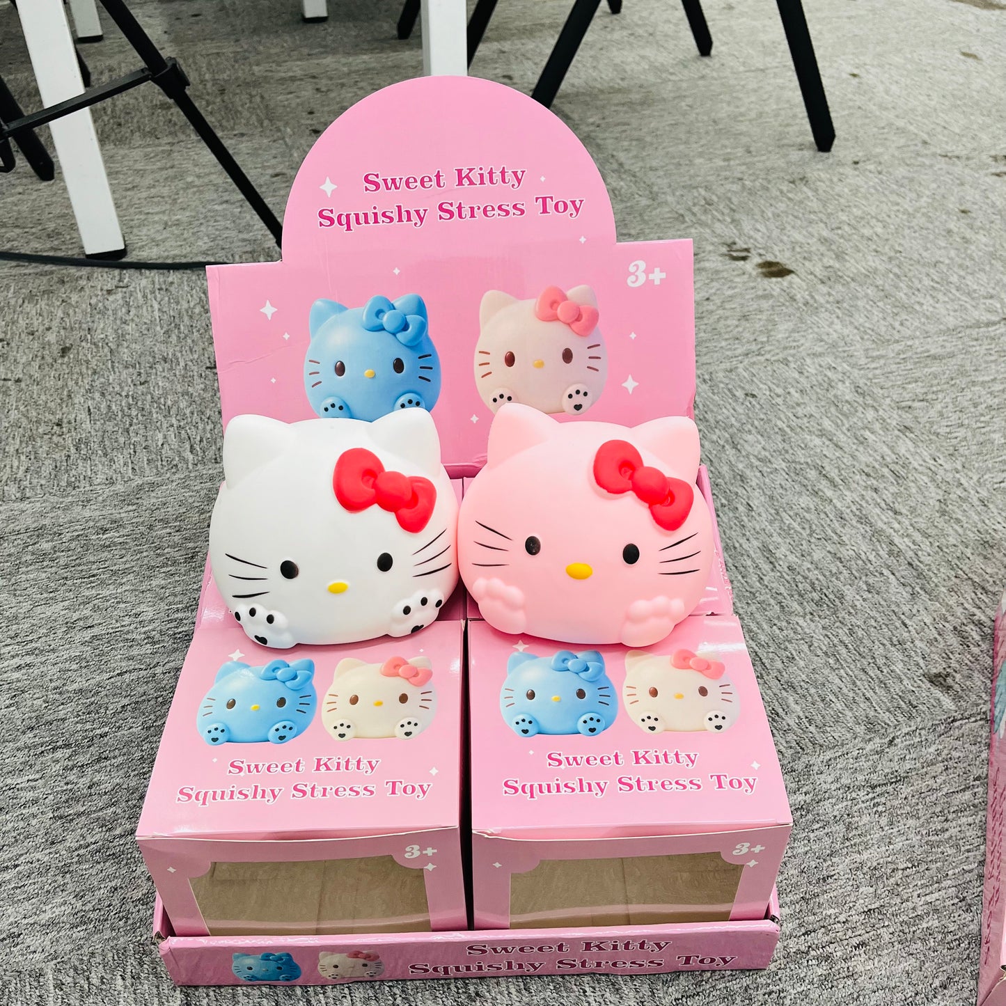 Large Kawaii Jumbo Sweet Hello Kitty Squishy Stress Toy Soft Giant Kitty Cat Squeeze Fidget Ball Anxiety Relief Gift for Girls Kids Adults-CNLCA