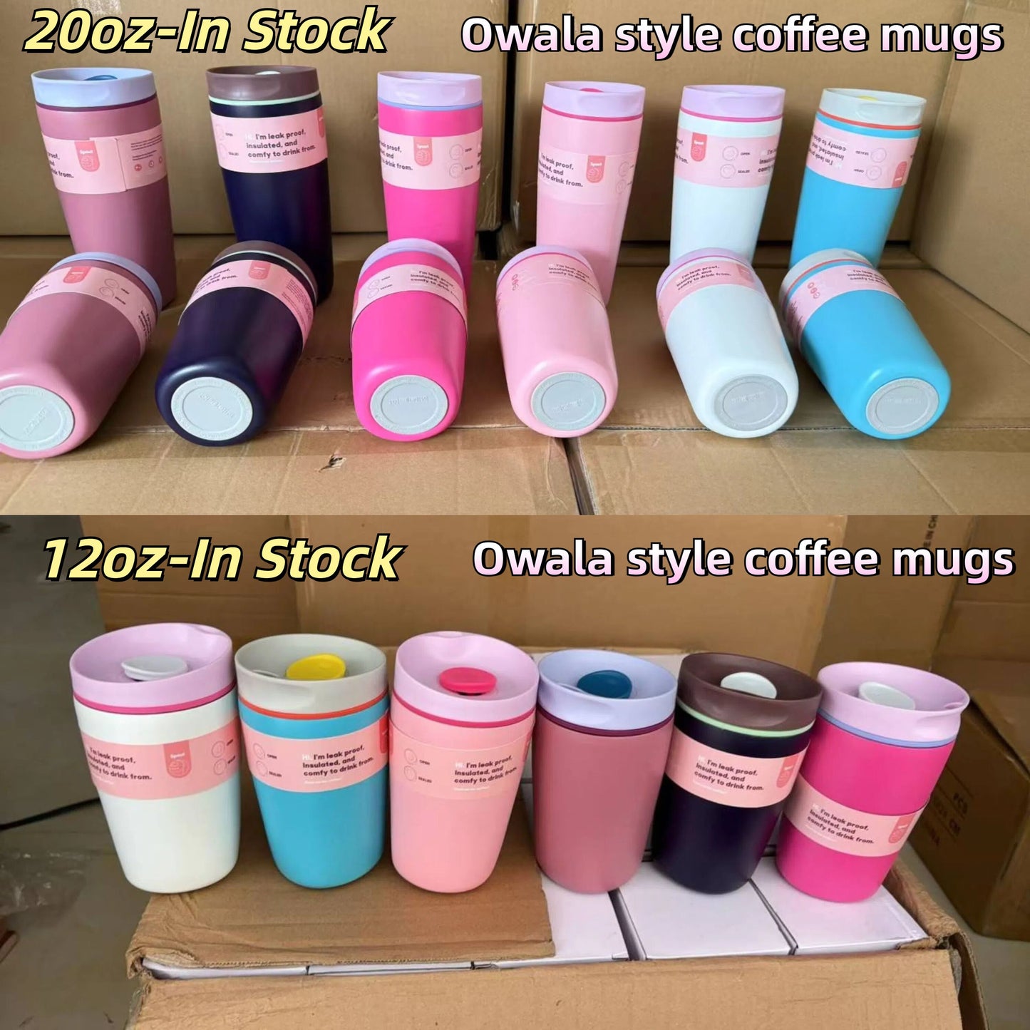 12oz 20oz Owala Style Coffee Tumbler Mug For Laser Engraving-CNLCA