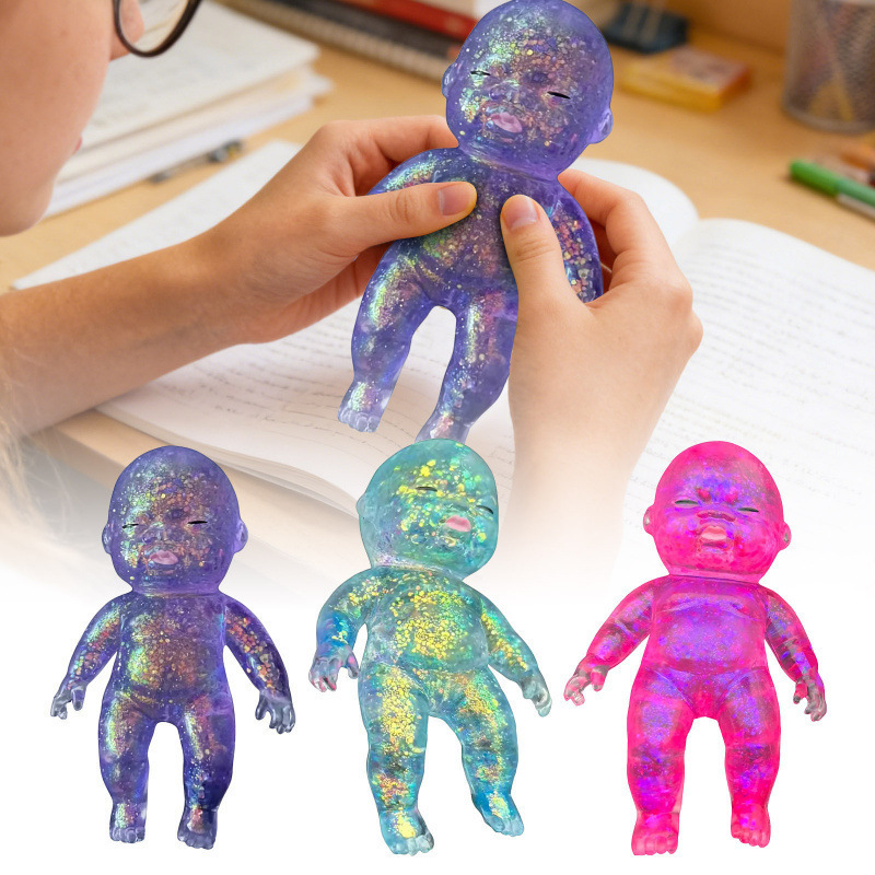 Cute Natasha Baby Doll Squishy Toys TPR Anxiety Stress Relief Fidget Toy-CNLCA