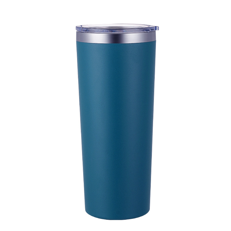 22oz Muti Colors Powder Coated Stainless Steel Car Tumbler For Laser Engrave-CNLCA