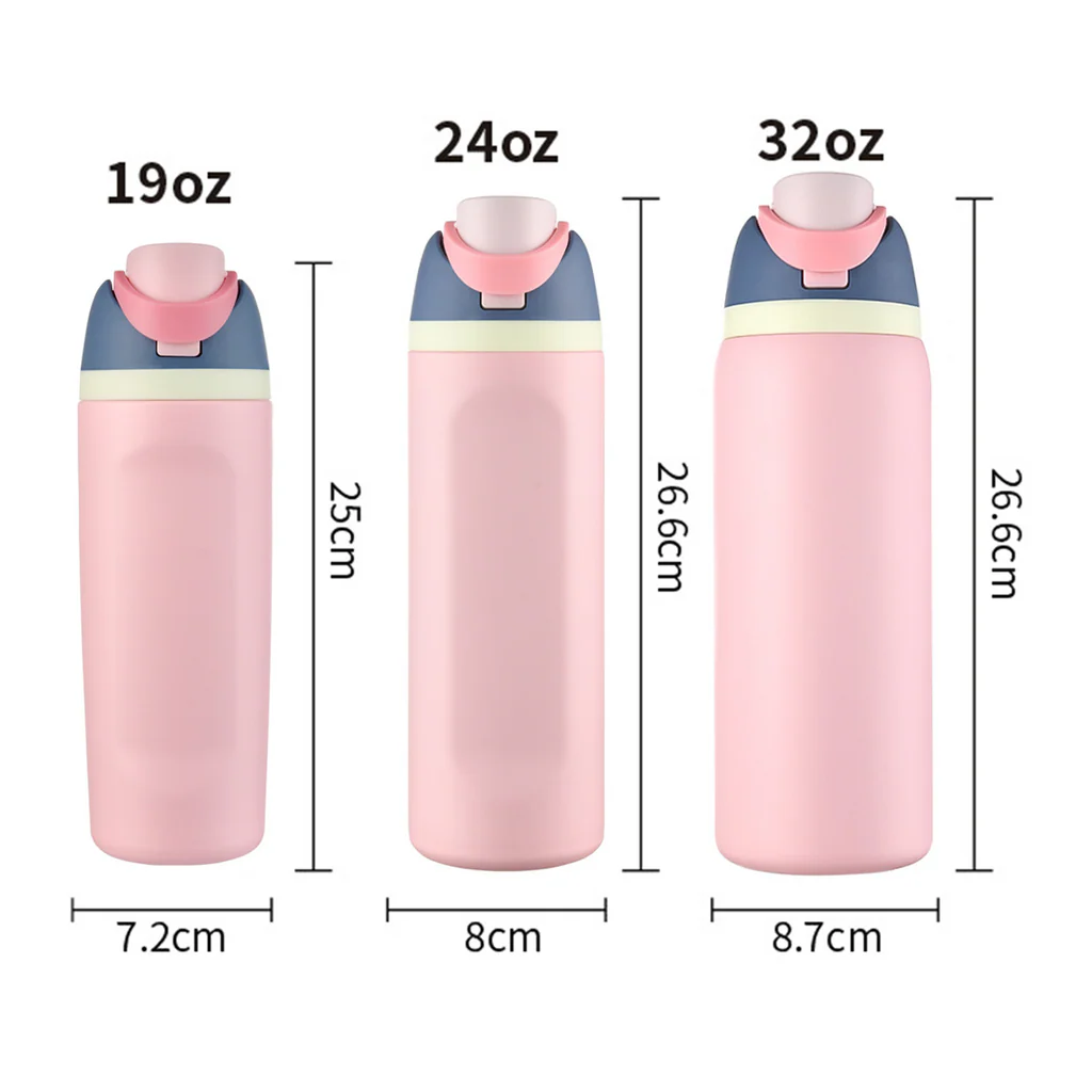 25Pack 24oz Owala Style Powder Coated Stainless Steel Tumbler Water Bottle for Laser-CNLCA