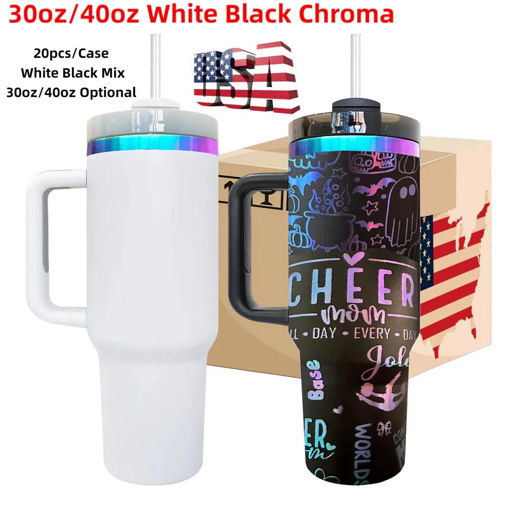 30oz Blue Purple Plated Underneath Powder Coated Chroma Tumbler For Laser Engrave -CNLCA