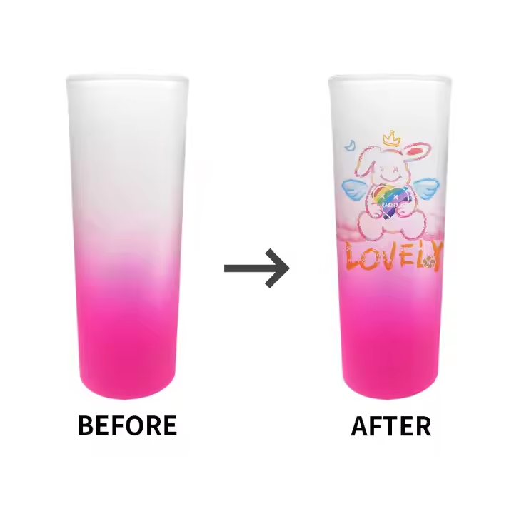 2.5oz Blank Sublimation Ombre Shot Glasses Mini Shot Glass Can-CNLCA