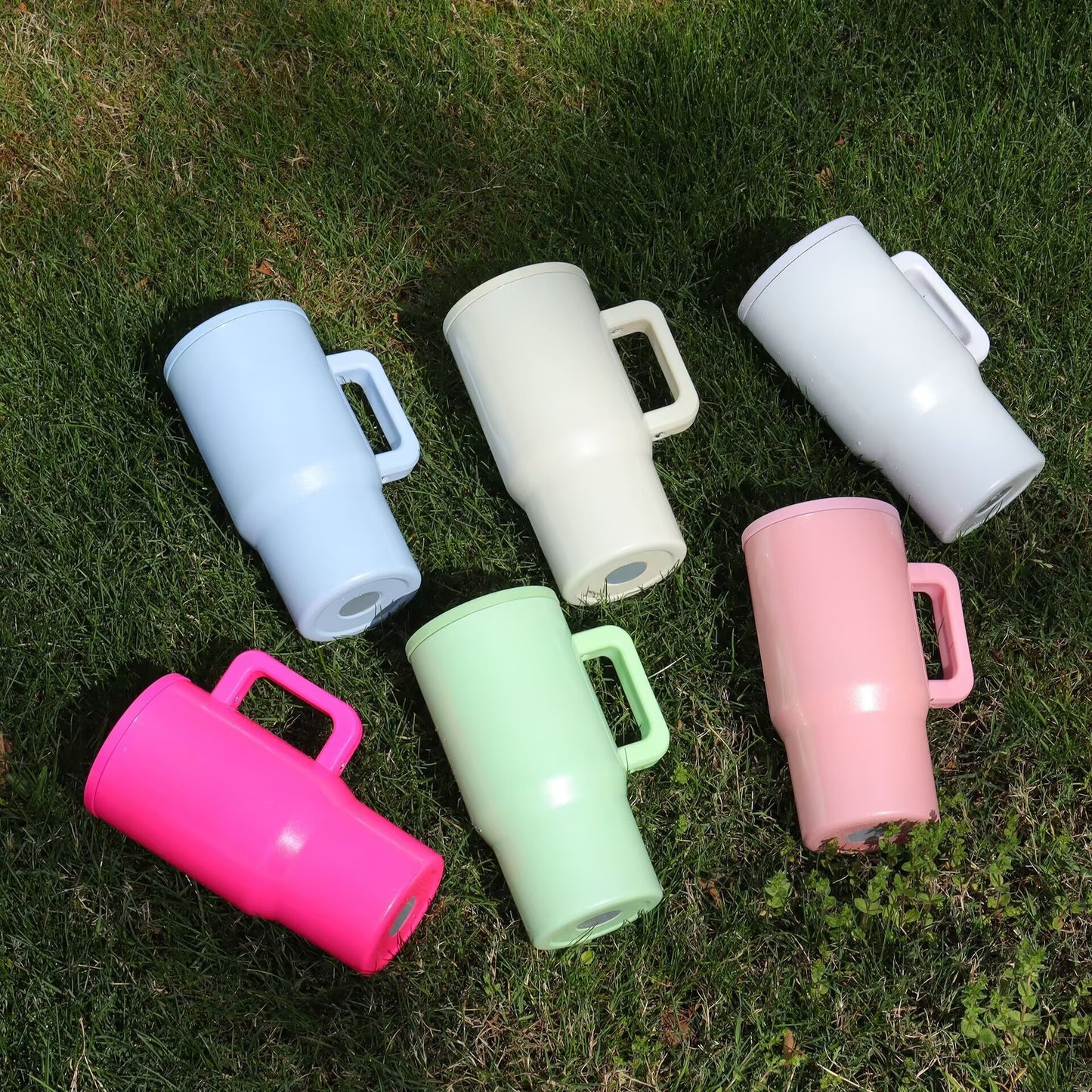 20oz White Candy Colored Blank Sublimation School Kids Tumbler With Leak Proof Lid-CNLCA
